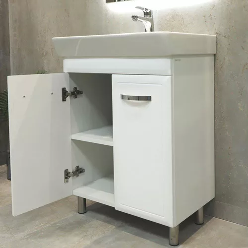 купить Шкаф под умывальник Bayro Allure под умыв. Neon 600 белый мат в Кишинёве 