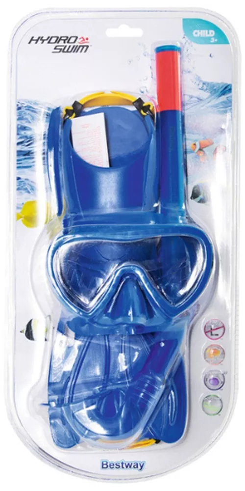 купить Аксессуар для плавания Bestway 25039BW Set de înot (labe, mască, snorkel), 2 culori в Кишинёве 