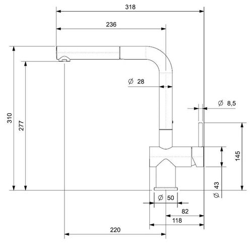 купить Смеситель кухонный Reginox R31636 Cedar Chrome в Кишинёве 