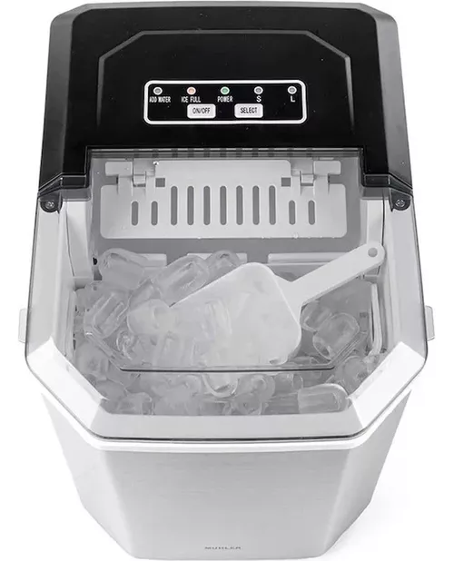 cumpără Generator de gheață Muhler MI-1519BS Icemaker, 1.3L, 9 ice bullets, stainless steel body (1010376) în Chișinău 