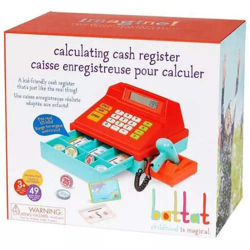 купить Игрушечная кухня и посуда Battat BT4681Z Casa de marcat cu scanner, rosu, 60383 в Кишинёве 