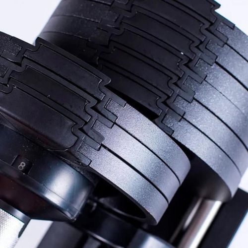 cumpără Ganteră LivePro 41152 Set gantere adjustable Dumbbells With Rack 20kg, LP8006/20/BK în Chișinău 