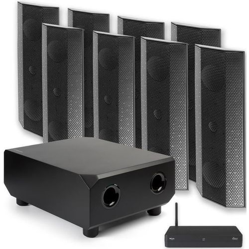 купить Колонки Hi-Fi LitheAudio 7.1 Wireless Surround Sound Cinema Kit With WiSA Cinema Hub (B-IO1-W-71CH-B) в Кишинёве 