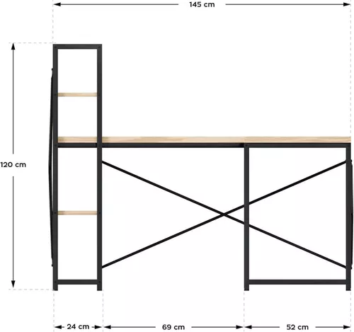 купить Офисный стол Mark Adler Leader 5.9 Oak в Кишинёве 