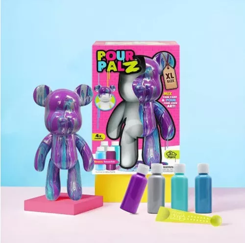 купить Набор для творчества miscellaneous GSG25023 Pour Palz DIY Paint Bear, Neon в Кишинёве 