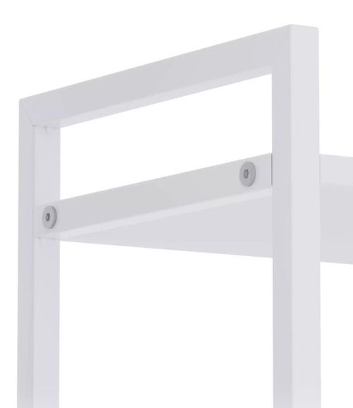 купить Офисный стеллаж Nex Home Raft metalic Loft 1800x600x240mm, 6 polite PAL, White/White snow в Кишинёве 