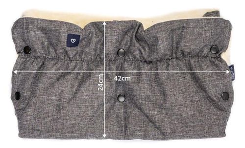 cumpără Accesorii pentru cărucior Zaffiro WZ Рукавички для коляски iMove шерстяные слитные melange granat în Chișinău 