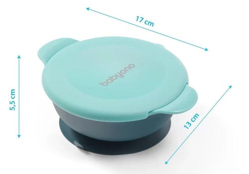 cumpără Seturi pentru hrănire bebelușilor BabyOno 1078 Farfurie pe o ventuza cu capac în Chișinău 