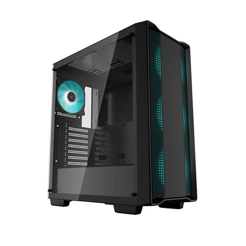 cumpără Carcasa Case Middletower Deepcool CC560 ATX Black, no PSU, Side panel Tempered Glass,  2xUSB3.0,1xUSB2.0, Audio x 1/Mic x 1, Pre-Installed LED Fans: Front 3X120mm, Rear 1X140mm (carcasa/корпус) în Chișinău 