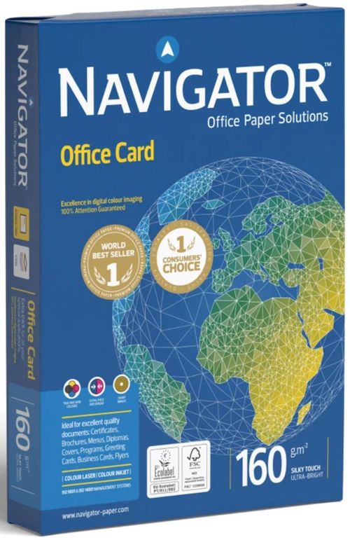 cumpără Hârtie de birou Navigator 04-CE Office Card A4, 160g/m2, 250 foi în Chișinău 
