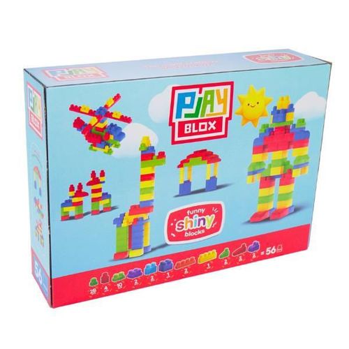 cumpără Set de construcție Play Toys 2878 Play Blox cu blocuri strălucitoare, 56 piese în Chișinău 