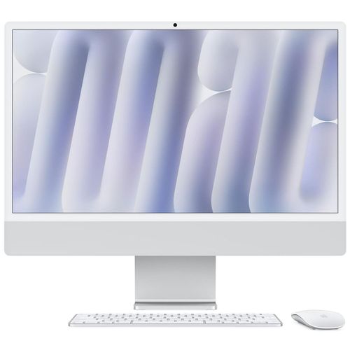 cumpără Monobloc PC Apple iMac with Retina 24" 4.5K Nano-texture M4 10c/10g RAM 16GB SSD 256GB Silver MD3H4 în Chișinău 