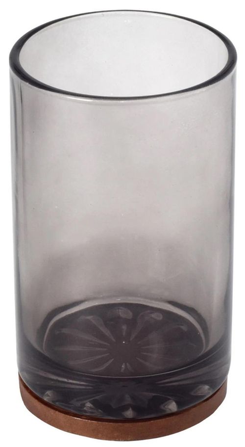 cumpără Pahar pentru periuțe de dinți Bisk 08398 Suport periute de dinti din sticla FIGO gri-inchis în Chișinău 