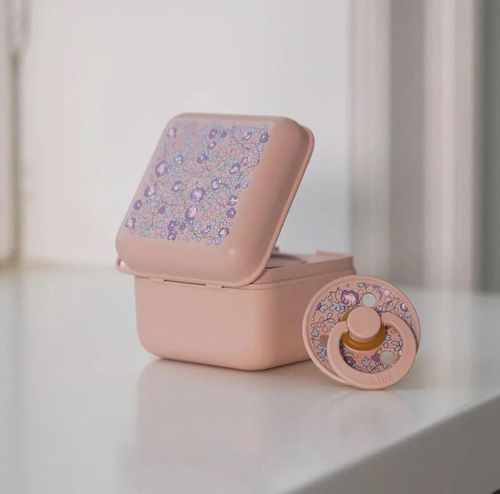 купить Пустышка BIBS 420011244 Cutie pentru depozitare suzete Liberty Eloise Blush в Кишинёве 