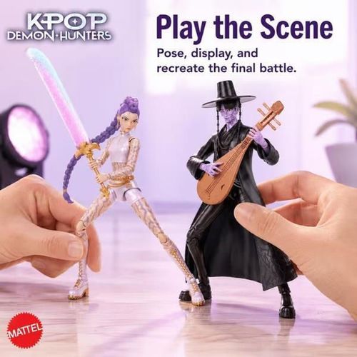 купить Фигурка героя Mattel JRY40 Set figurine Vânătorii de demoni „Rumi și Jinu: Bătălia finală”, 2 buc. в Кишинёве 