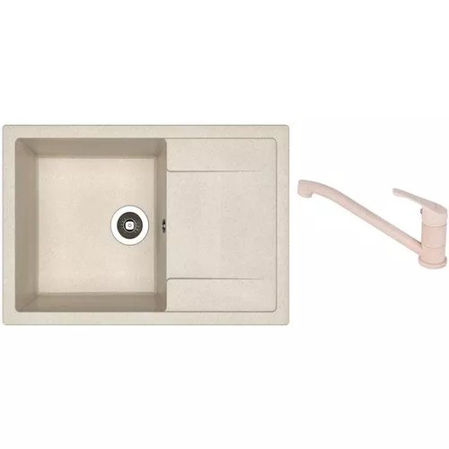 купить Мойка кухонная со смесителем Dr.Gans Techno 760 + SanDonna F 1066 bej в Кишинёве 