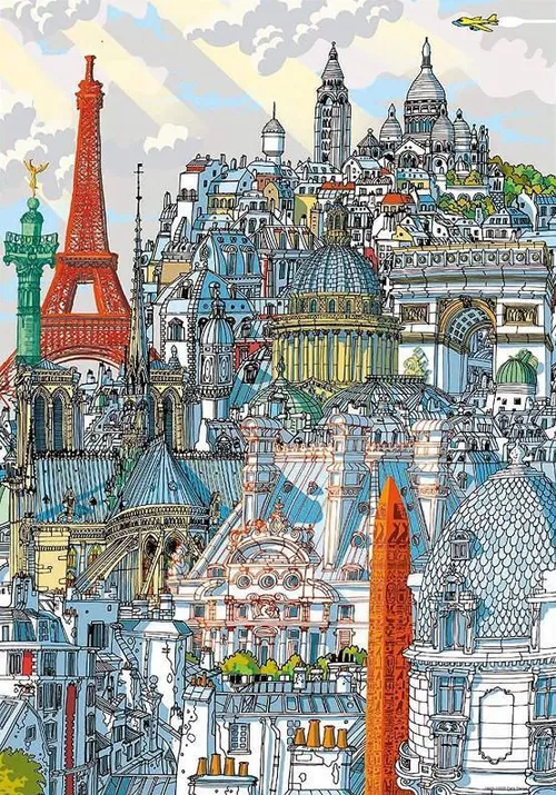купить Головоломка Educa 18471 200 Paris Educa City Puzzle в Кишинёве 