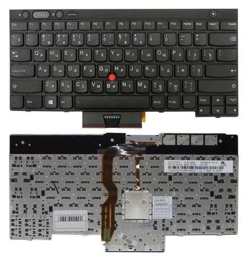 купить Keyboard Lenovo T430 T530 W530 X230 L430 w/trackpoint ENG/RU Black в Кишинёве 