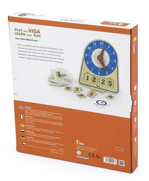 купить Игрушка Viga 44547 Learning Clock в Кишинёве 