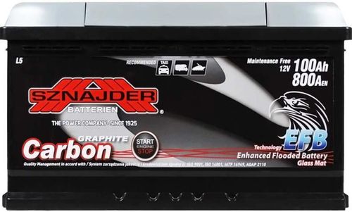 купить Автомобильный аккумулятор Sznajder 60005 100Ah Carbon EFB 800А в Кишинёве 