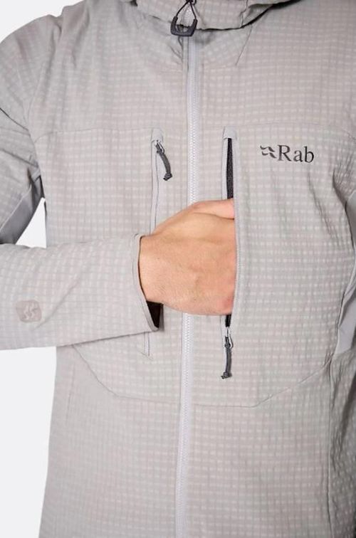 cumpără Îmbrăcăminte sport Rab Scurta barbati Ascendor Pro Hoody Light Zinc L (QDB-87-LZN-LRG) în Chișinău 