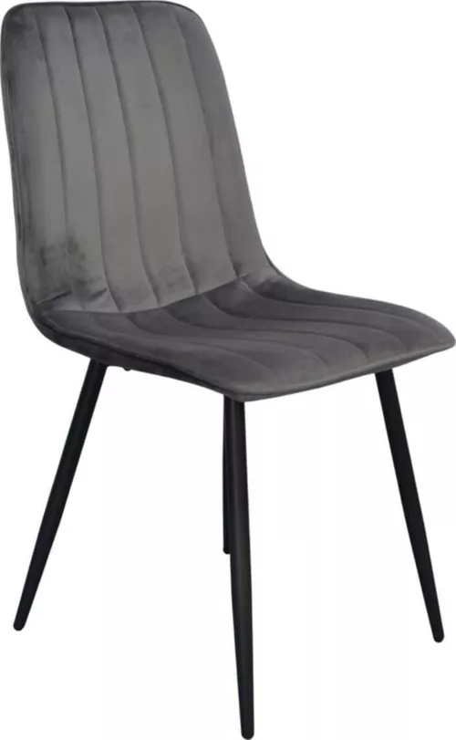 купить Комплект стол и стулья Evelin di Costacurta cтол DT-431-3R B + 6 стульев YTC-078B Bluvel-14 (Dark grey) в Кишинёве 