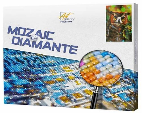 купить Картина по номерам Art Gallery GA85420 Mozaic cu diamante Buha festiva 40x50cm в Кишинёве 