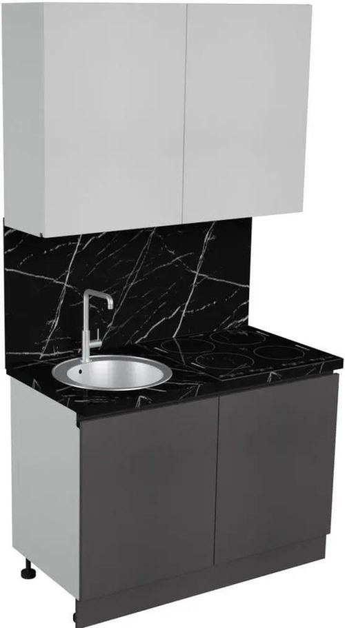 cumpără Mobilă pentru bucatarie ArtFlame GOLA White/Storm Grey (1.2 m.l.) în Chișinău 
