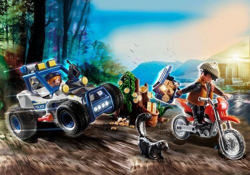 cumpără Mașină Playmobil PM70570 Police Off-Road Car with Jewel Thief în Chișinău 