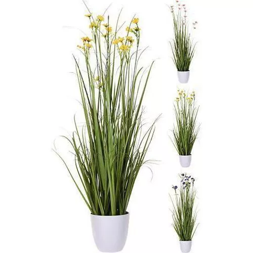 купить Искусственное растение Promstore 47514 Цветущая травка 95cm в горшке в Кишинёве 