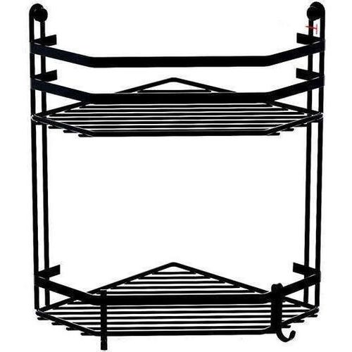 cumpără Raft de baie Teknotel ES075n 2 niveluri coltar negru metal 20x27x30 cm în Chișinău 
