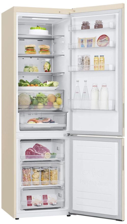 cumpără Frigider cu congelator jos LG GA-B509CEQM DoorCooling+ în Chișinău 