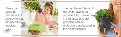 купить Цветочный горшок Lechuza Ojo, Apple Green в Кишинёве 