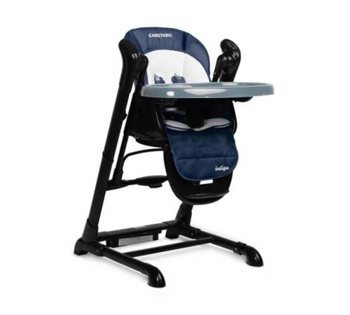 cumpără Scaun de masă Caretero 7652 Стульчик+Качели Indigo Чёрно-Синие în Chișinău 