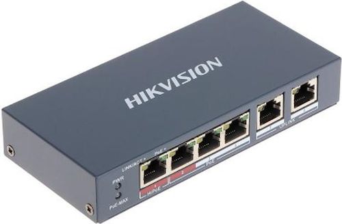 cumpără Switch/Comutator Hikvision DS-3E0106P-E/M (4PoE + 2Uplink) în Chișinău 