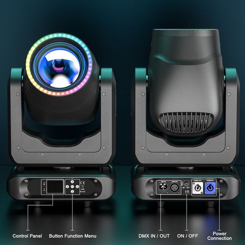 купить Сценическое оборудование и освещение Bon Audio ZQ02345 Aurora 200B Beam Moving Head Set 2 Buc + case в Кишинёве 