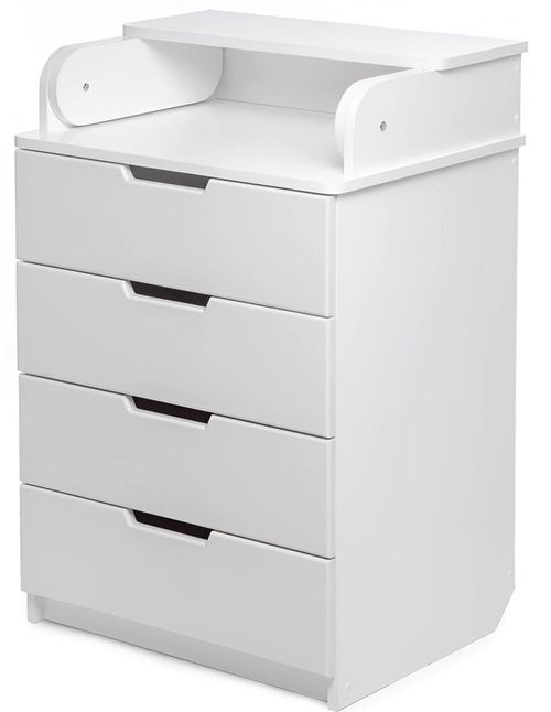 купить Комод-пеленатор PernaMea Happy Baby 600 MDF Alb (114454) в Кишинёве 