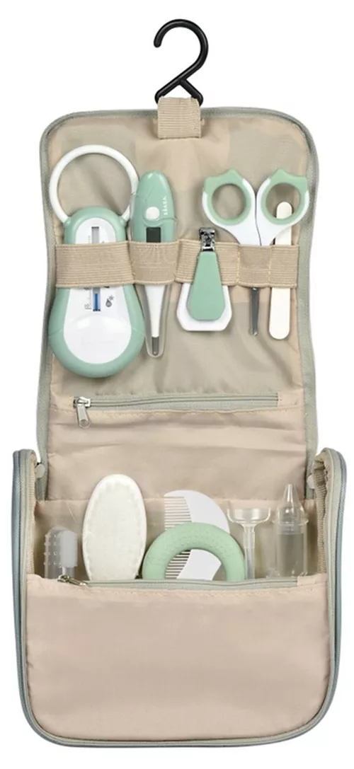 купить Набор для ухода за малышом Beaba B920425 Set de ingrijire 10 piese Sage Green в Кишинёве 