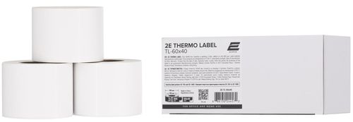 купить Офисный аксессуар 2E 2E-TL-60X40 Thermal Labels 60x40mm 800l (3 rolls) в Кишинёве 