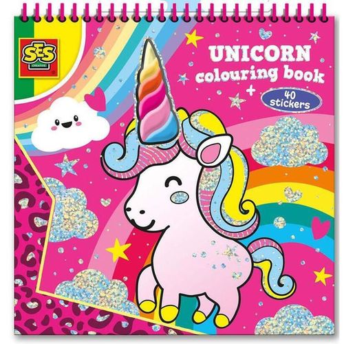 купить Набор для творчества Ses Creative 00111 Unicorn colouring book в Кишинёве 