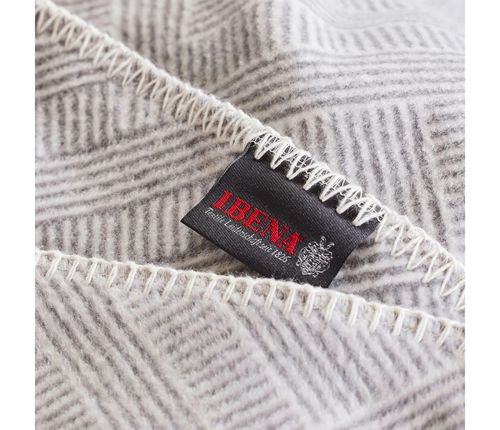 cumpără Cuvertură Ibena 1111/800 Jacquard Decke Nazca 150x200 Grey în Chișinău 
