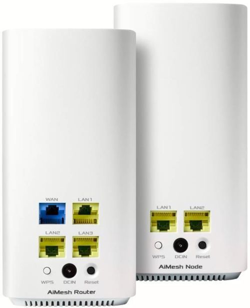 купить Wi-Fi точка доступа ASUS ZenWiFi AC Mini CD6 (3 Pack), White, AC1500 в Кишинёве 
