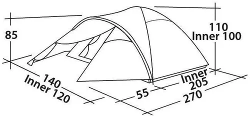 купить Палатка Outwell Easy Camp Quasar 200 Rustic Green в Кишинёве 
