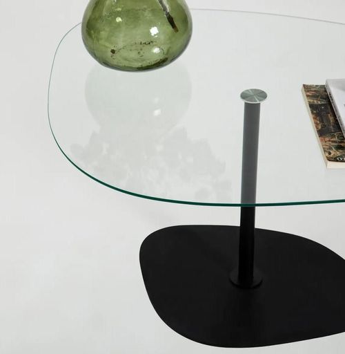 cumpără Măsuţă cafea Trendy Soho, Transparent, Negru în Chișinău 