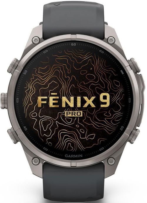 cumpără Ceas inteligent Garmin Fenix 9 Pro, 47mm, inReach,Ti w/Gpt/Bk bnd (010-04336-21) în Chișinău 