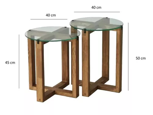 cumpără Măsuţă cafea Trendy Amalfi-Nuc (2 bucăți) în Chișinău 