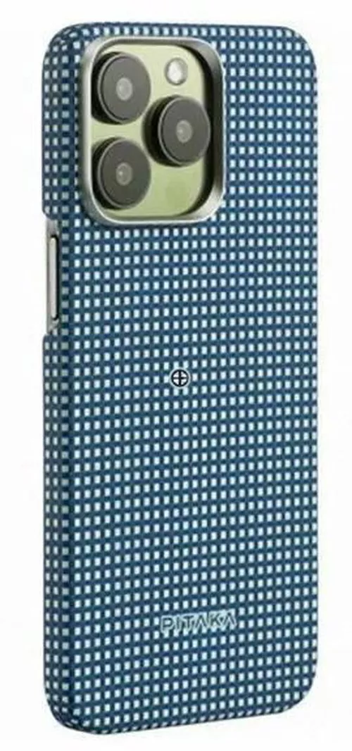 cumpără Husă pentru smartphone Pitaka MagEZ Case 4 for iPhone 15 Pro (KI1501BLUE) în Chișinău 