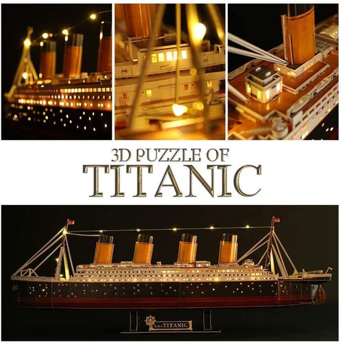 купить Конструктор Cubik Fun L521h 3D Puzzle Titanic (Led) в Кишинёве 