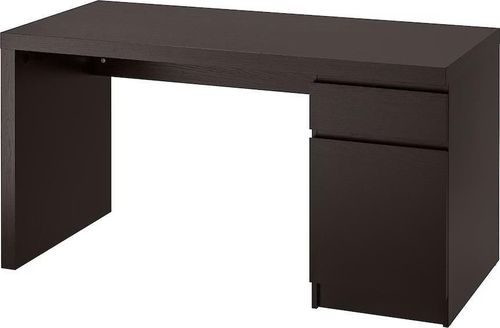 купить Офисный стол Ikea Malm 140x65 cm (Negru-maro) в Кишинёве 