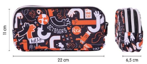 купить Школьный пенал Milan 081135FRS Penar Fingers (3 compart.) в Кишинёве 